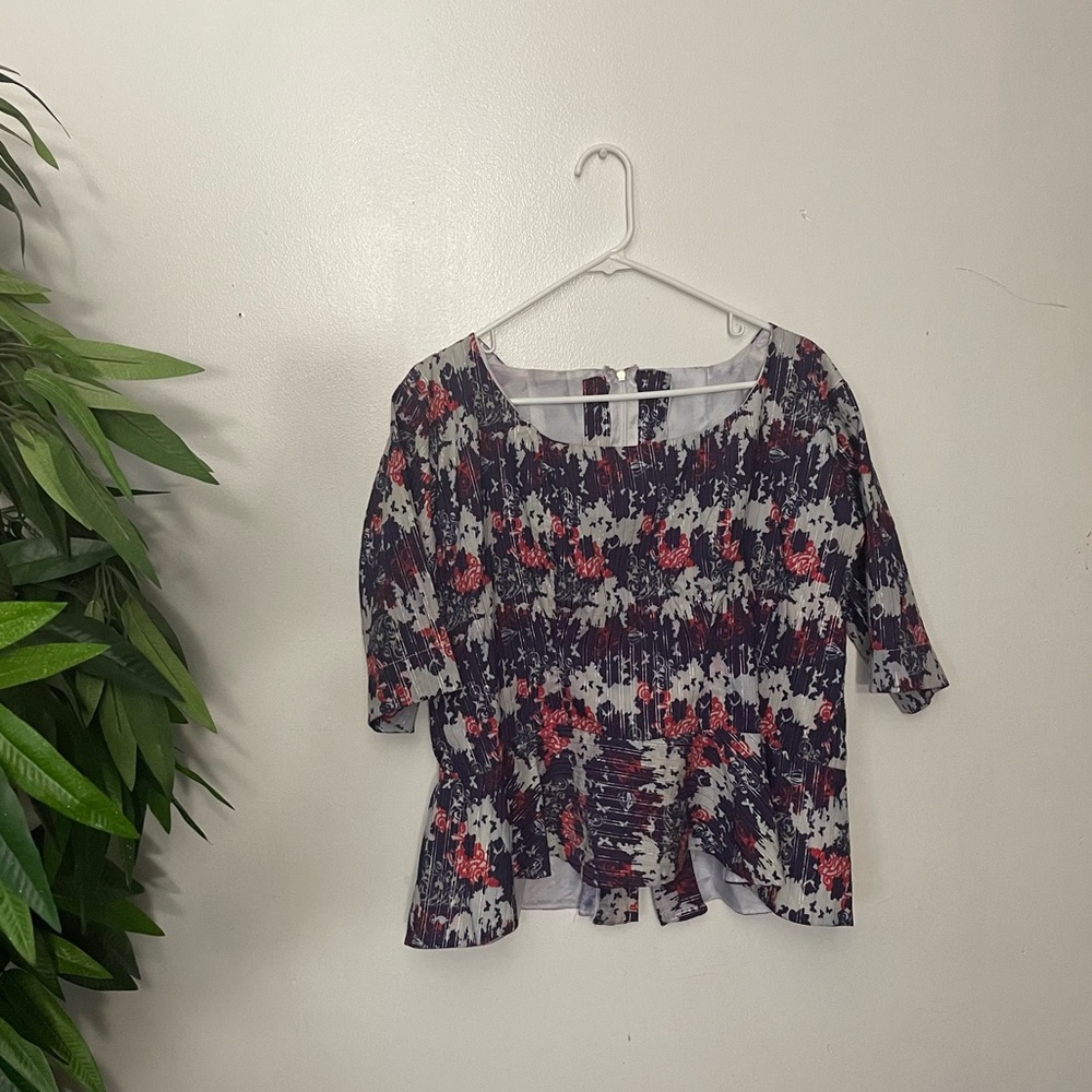 Next brand red and yellow chiffon blouse